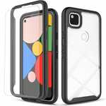 For Google Pixel 4A 5 Case Built-in Screen Protector