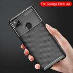 For Google Pixel 4a (4G) Case Carbon Fiber Slim Soft TPU Cover