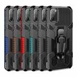 For Samsung Galaxy A02S Phone Case Heavy Duty Armor Stand Cover With Clip