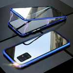 For Samsung Galaxy S21 Plus Note 20 Ultra S20 Magnetic Adsorption Metal Double Sided Glass Case