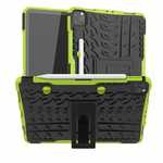For iPad Pro 11 Case 2021 Shockproof Hybrid Rugged Rubber PC Stand Cover - Green