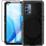 For Oneplus 11 Nord N200 5G Rugged Case Heavy Duty Metal Cover Black