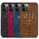 3D Crocodile Genuine Leather Case For iPhone 14 13 Pro Max