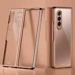 For Samsung Galaxy Z Fold 3 5G Case Clear Plating Hard Shockproof Cover
