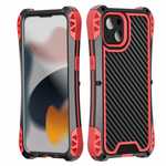 R-JUST Shockproof Metal Carbon Fiber Armor Case Cover For iPhone 13 Pro Max Mini