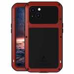 For iPhone 14 13 Pro Max Case Gorilla Glass Waterproof Shockproof Metal Cover