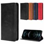 For iPhone 13 Pro Max Mini Case Retro Leather Flip Cover Wallet Card Stand