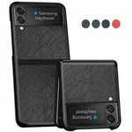 For Samsung Galaxy Z Flip 3 5G Case Cross Leather Matte Phone Cover