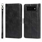 For Google Pixel 6 /6 Pro Case Flip Leather Retro Wallet Card Slots Cover Black