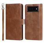 For Google Pixel 6/6 Pro Retro Shockproof Flip Leather Wallet Stand Case Cover Brown
