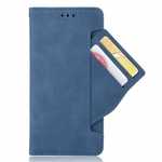 Leather Card Slot Wallet Phone Case For Motorola Edge 5G UW Navy Blue