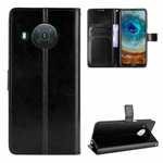 For Nokia X100 5G Leather Case,Wallet Magnetic Flip Stand Phone Cover Black