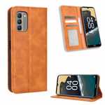 For Nokia G400 Case Shockproof Retro Flip Leather Wallet Stand Card Slots Cover
