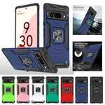 For Google Pixel 7 6 Pro 6a 5a 4a 5G Shockproof Ring Stand Hard Phone Case Cover