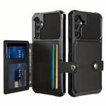 For Samsung S24 FE 5G Wallet Case - Shockproof Leather Cover with Magnetic Card Holder (2025)