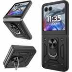 For Motorola Razr 2024 rugged Case Heavy Duty Shockproof | 360° Rotating Metal Kickstand & Military Grade Protection | Compatible with Moto Razr 2024