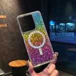 For Motorola MOTO G 5G 2025 Glitter Magnetic Four Corners Anti-Drop Anti-Oxidation Phone Case