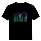 EL T-Shirt Sound Activated Flashing T Shirt Light Up Down Music Party Equalizer LED T-Shirt EF32