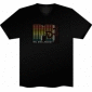 LED T-Shirt Sound Activated M DJ Shape LED Light T Shirt Shirts EL Equalizer T-Shirt EF35