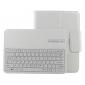 Detachable Bluetooth Keyboard + Flip Stand Leather Case For Samsung Galaxy Tab 3 10.1 P5200 P5210 - White - Click Image to Close