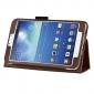 Flip PU Leather Case Cover for Samsung Galaxy Tab 3 8.0 T310/T3110 - Brown - Click Image to Close