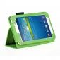 Flip PU Leather Case Cover for Samsung Galaxy Tab 3 8.0 T310/T3110 - Green - Click Image to Close