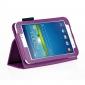 Flip PU Leather Case Cover for Samsung Galaxy Tab 3 8.0 T310/T3110 - Purple - Click Image to Close