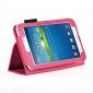 Flip PU Leather Case Cover for Samsung Galaxy Tab 3 8.0 T310/T3110 - Rose red