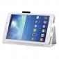 Flip PU Leather Case Cover for Samsung Galaxy Tab 3 8.0 T310/T3110 - White - Click Image to Close