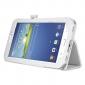 Leather Folding Folio Stand Case Cover For Samsung Galaxy Tab 3 7.0" T210 P3200 P3210 - White