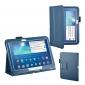 PU Leather Flip Tablet Case Cover for Samsung Galaxy Tab 3 10.1" P5200/P5210 - Blue - Click Image to Close