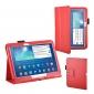 PU Leather Flip Tablet Case Cover for Samsung Galaxy Tab 3 10.1" P5200/P5210 - Red - Click Image to Close