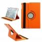 360 Degree Rotating PU Leather Case Cover Swivel Stand for Apple iPad Air - Orange