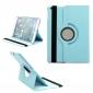 360 Degree Rotating PU Leather Case Cover Swivel Stand for Apple iPad Air - Sky blue