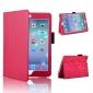 Magnetic PU Leather Smart Cover Case for iPad mini Retina 2 - Hot Pink