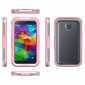 Waterproof Shockproof Dirt Proof Durable Case Cover for Samsung Galaxy S5 - Pink