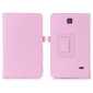 Lychee Leather Pouch Case With Stand for Samsung Galaxy Tab 4 8.0 T330 - Pink