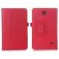 Lychee Leather Pouch Case With Stand for Samsung Galaxy Tab 4 8.0 T330 - Red