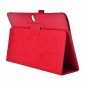 Lychee Leather Stand Fold Folio Case for Samsung Galaxy Tab S 10.5 T800 - Red - Click Image to Close