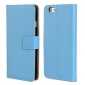 Genuine Leather Wallet Flip Case Cover For iPhone 6 Plus/6S Plus 5.5inch - Blue
