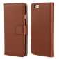 Genuine Leather Wallet Flip Case Cover For iPhone 6 Plus/6S Plus 5.5inch - Brown