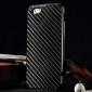 Aluminium Metal Bumper + Carbon fiber back cover case For iPhone 6/6S 4.7inch - Black
