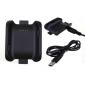 Charging Dock Cradle Power Charger Adapter For Samsung Gear V700 - Black - Click Image to Close