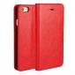Crazy Horse Genuine Leather Wallet Stand Case for iPhone 6 Plus/6S Plus 5.5inch - Red