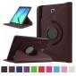 360 Degree Rotating Leather Smart Case For Samsung Galaxy Tab S2 9.7 T815 - Brown