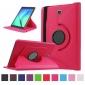 360 Degree Rotating Leather Smart Case For Samsung Galaxy Tab S2 9.7 T815 - Hot pink - Click Image to Close