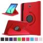 360 Degree Rotating Leather Smart Case For Samsung Galaxy Tab S2 9.7 T815 - Red - Click Image to Close
