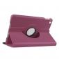 360 Degrees Rotating Smart Stand Leather Case For iPad mini 4 - Purple
