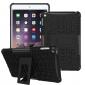 Hyun Pattern Dual Layer Hybrid ShockProof Case Cover For iPad mini 4 - Black