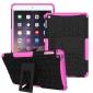 Hyun Pattern Dual Layer Hybrid ShockProof Case Cover For iPad mini 4 - Hot pink